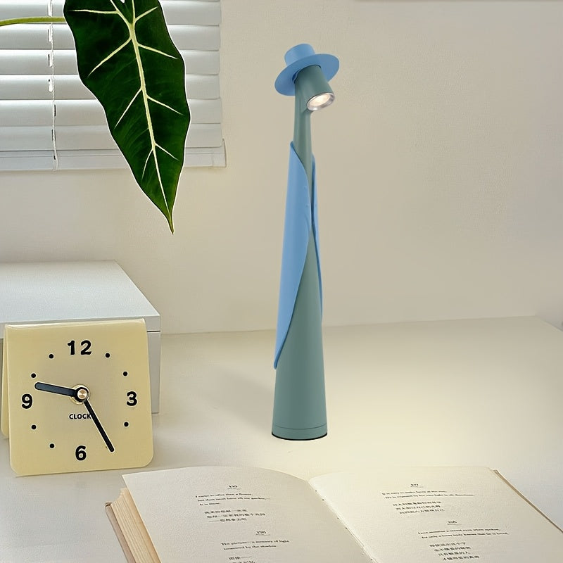 Modern Rechargeable LED Hat Lamp | Creative Touch Desk Light