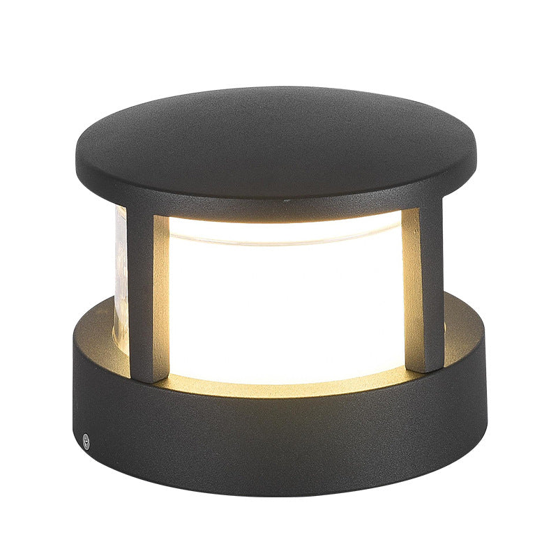 Luz de césped exterior LED industrial impermeable de aluminio cilíndrico