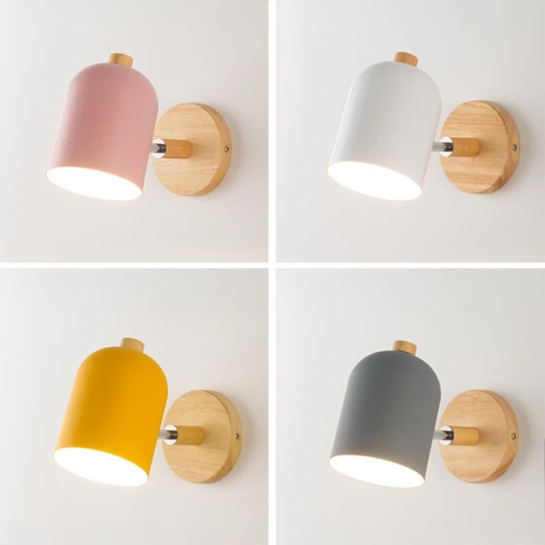 Lampada da parete Drelis | Design minimalista scandinavo in legno