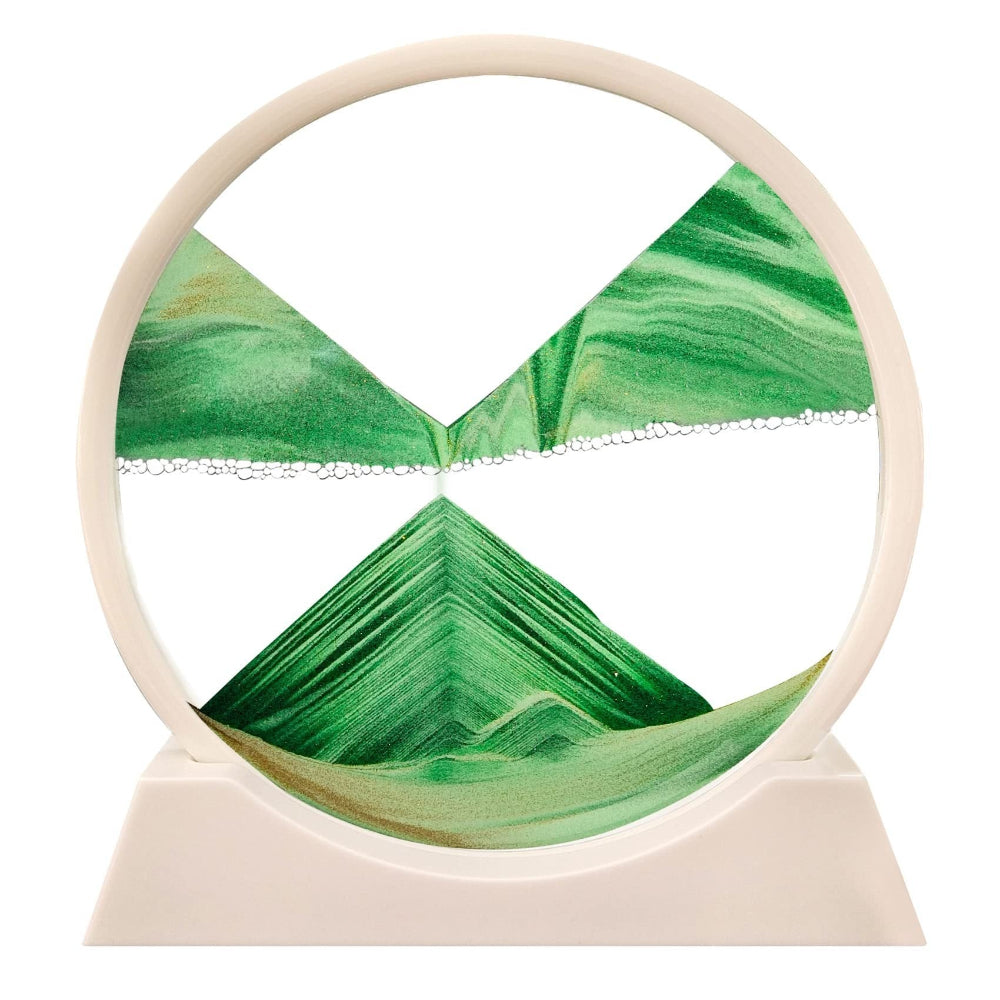 3D Moving Sand Art Glass Home Decor Calming Relaxation Piece 12