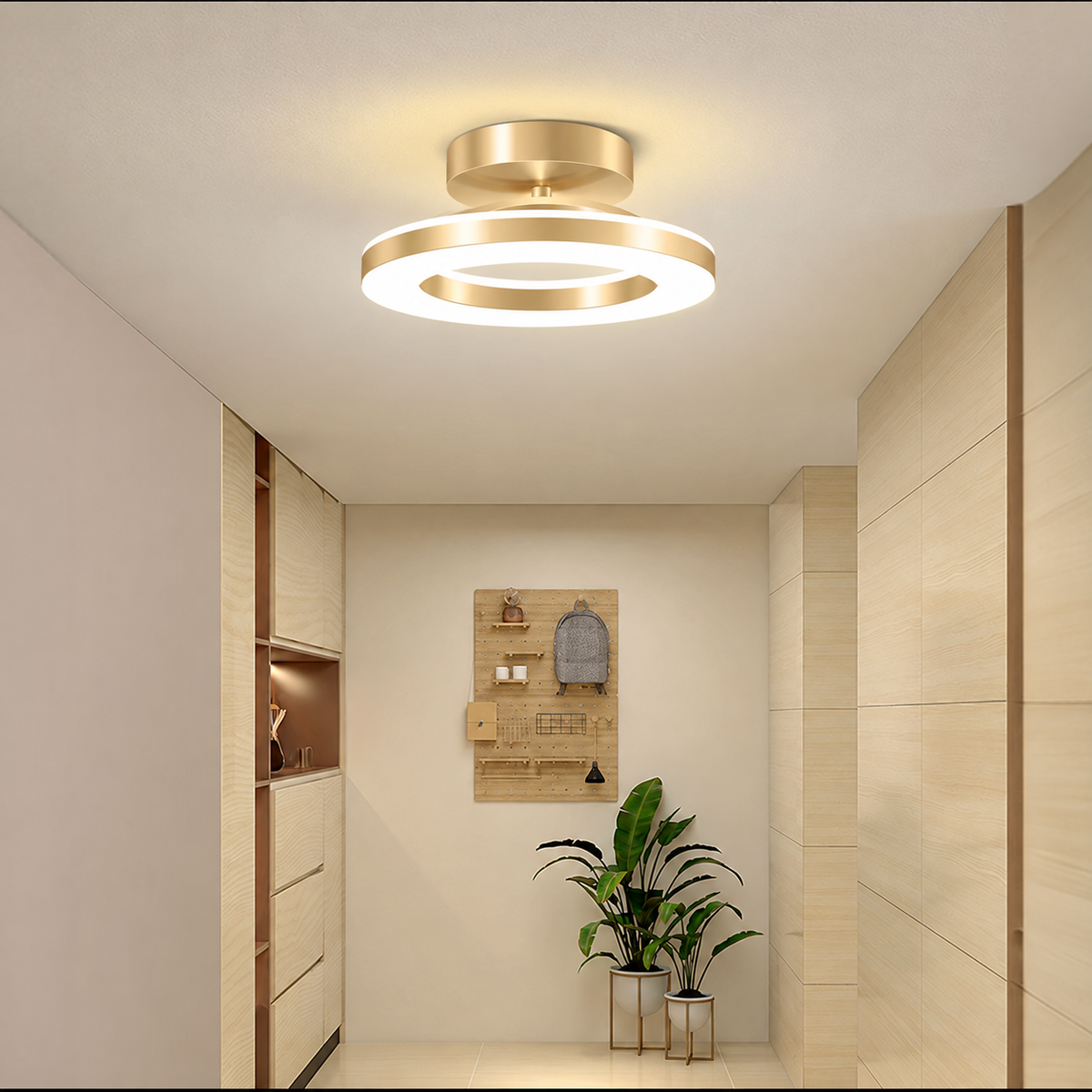Luz de Teto Redonda LED em Acrílico | Luminária Moderna para Corredor e Entrada