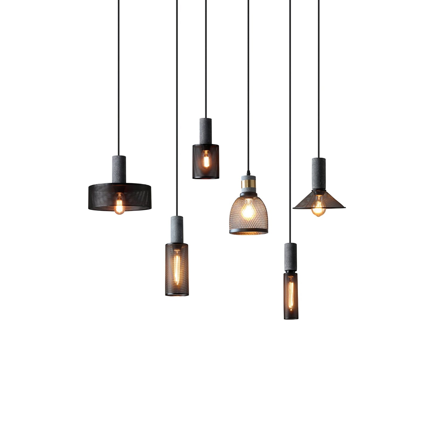 Lampada a Sospensione Urban Concrete | Lampada Industriale LED Appesa