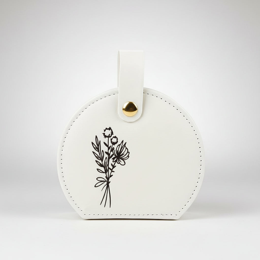 Caixa de Joias Presente do Dia da Mãe Estojo Personalizado para Brincos de Viagem