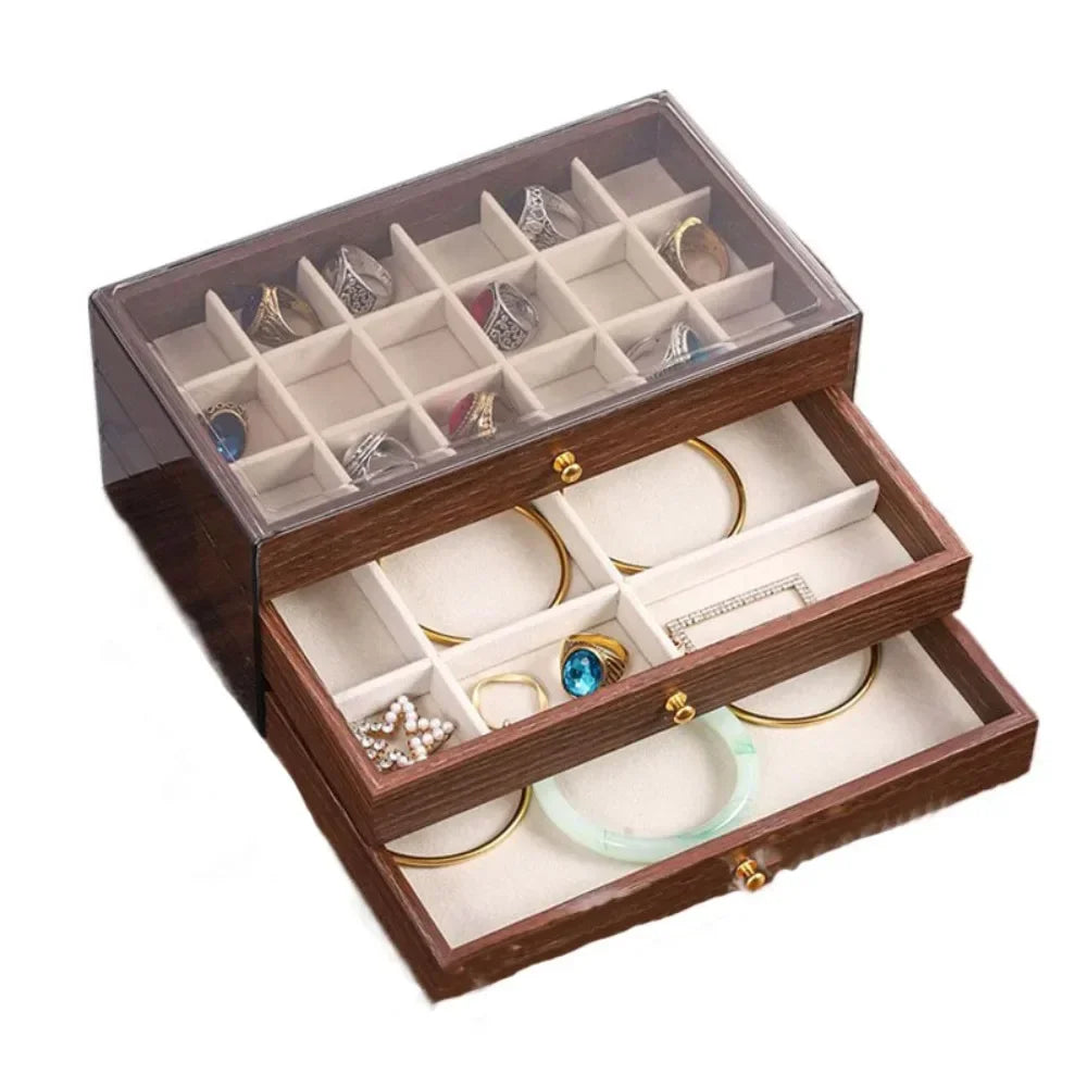 Schmuckkasten Organizer Muttertagsgeschenk Schubladenaufbewahrung Vitrine