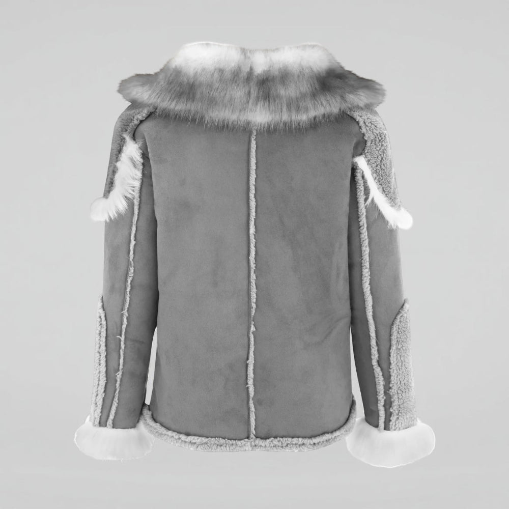 Herren Wintermantel Übergroße Jacke mit Schwerem Kragen Oberbekleidung