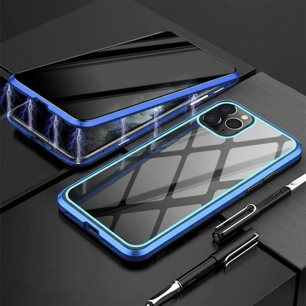 Funda para teléfono con privacidad, antiespía, cubierta de vidrio templado de 360 grados