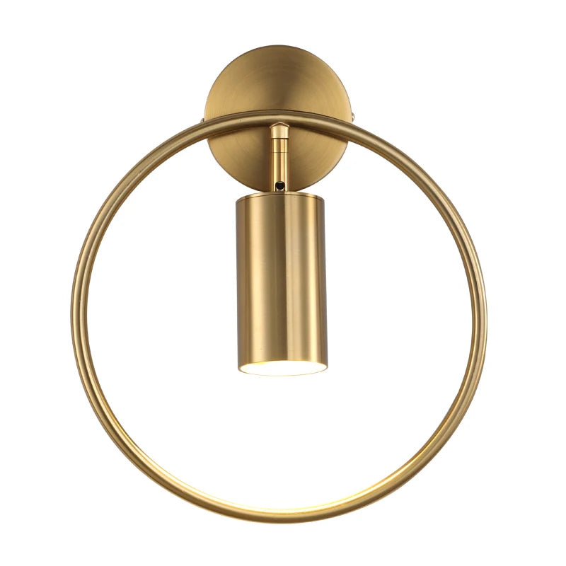 Halo Væglampe | Nordisk Guld Minimalistisk Design