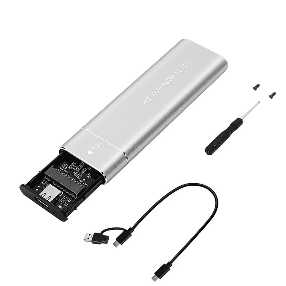 Carcasă externă pentru hard disk portabil SSD M.2 USB 3.1