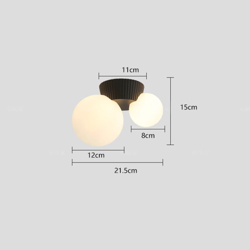 Luméa Lampada da Soffitto | Design Francese Moderno a Doppia Sfera