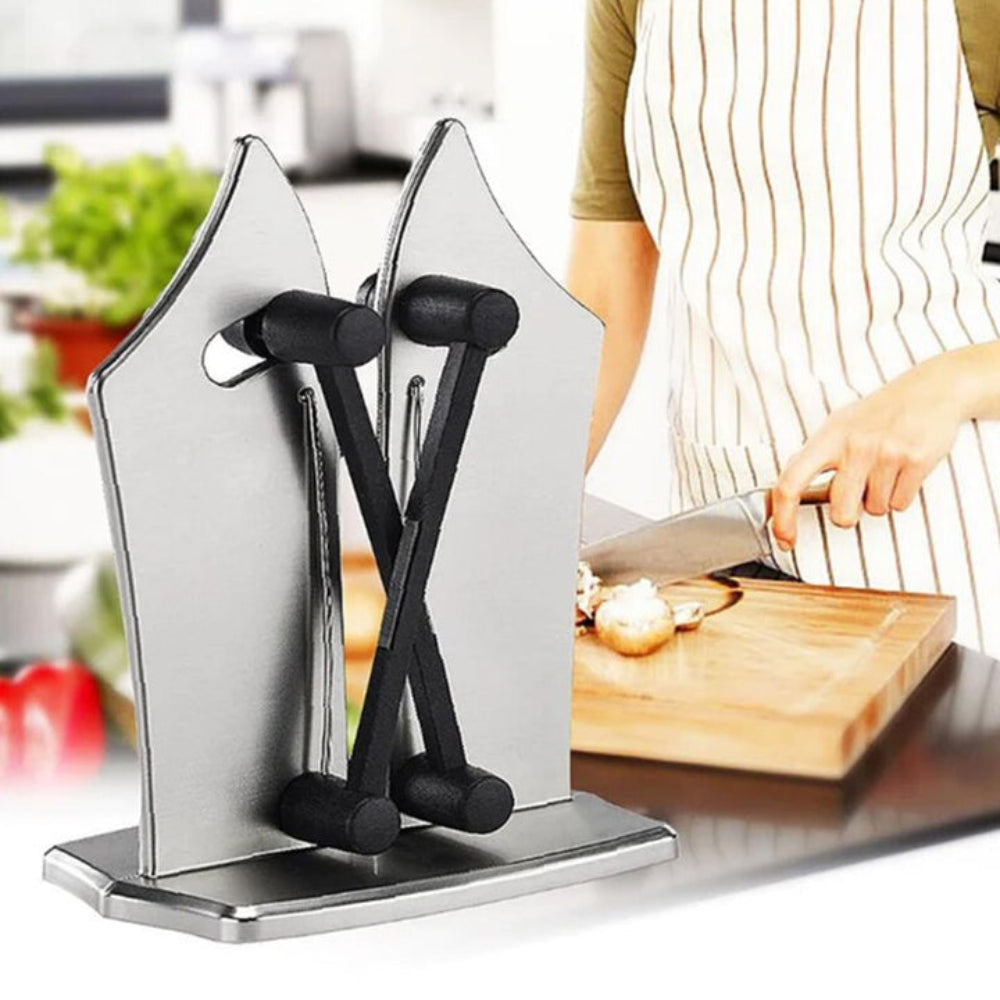 Afilador de Cuchillos Manual Herramienta de Cocina Afilado Rápido de Cuchillas