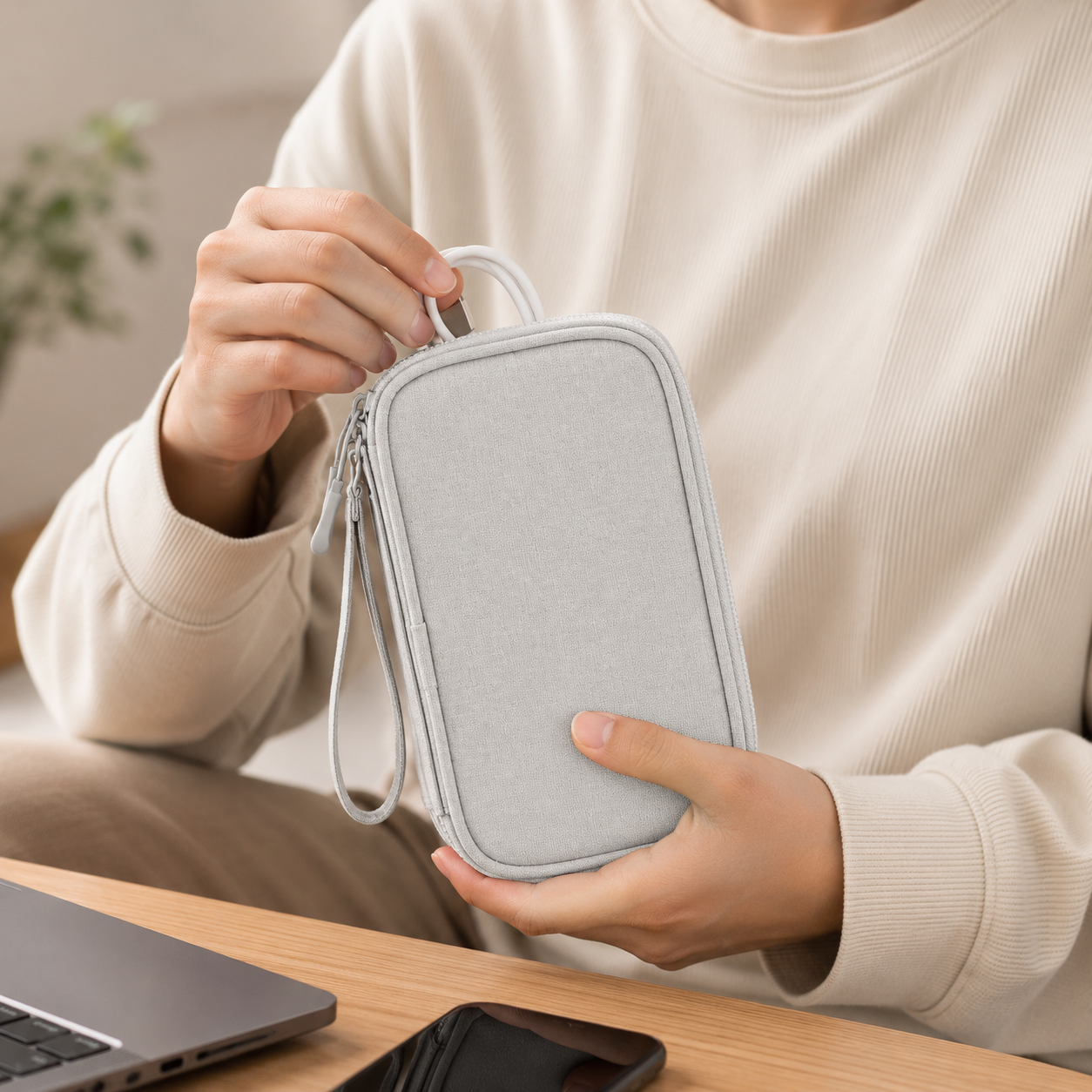 Bolsa Organizadora de Acessórios de Viagem Bolsa de Armazenamento Portátil para Viagem