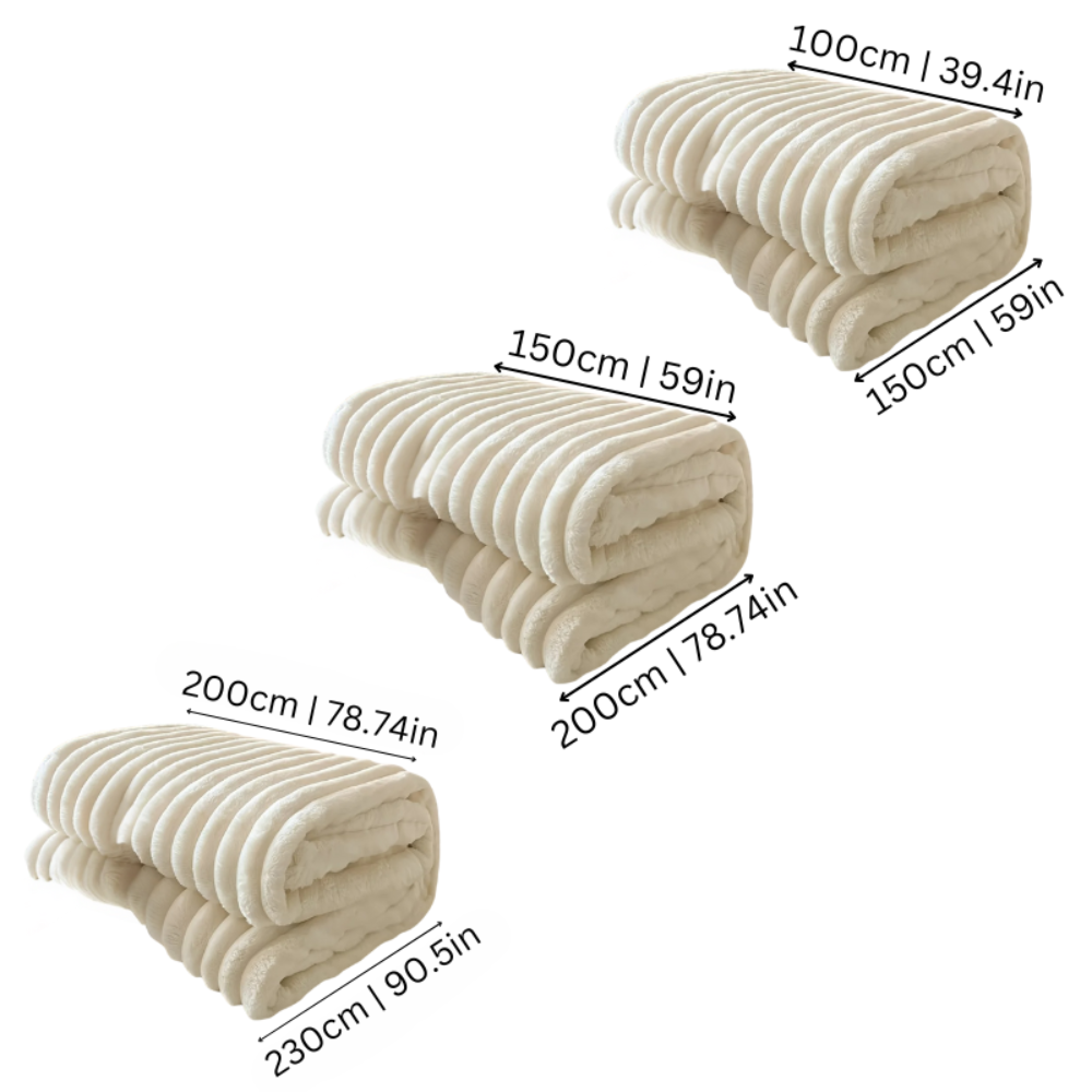 Fleece Throw Blanket Soft Cozy Plush Faux Fur - Image 2