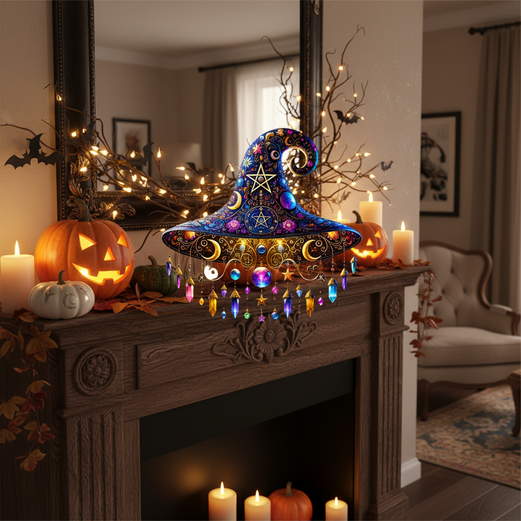 Halloween Hexenhut Dekoration Magischer Wohnakzent