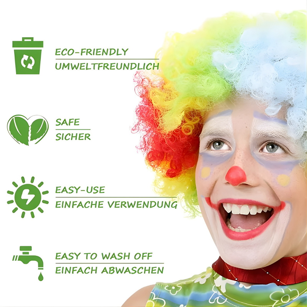 Kit di Pittura per il Corpo per Bambini Colori Sicuri e Non Tossici per Feste e Festival