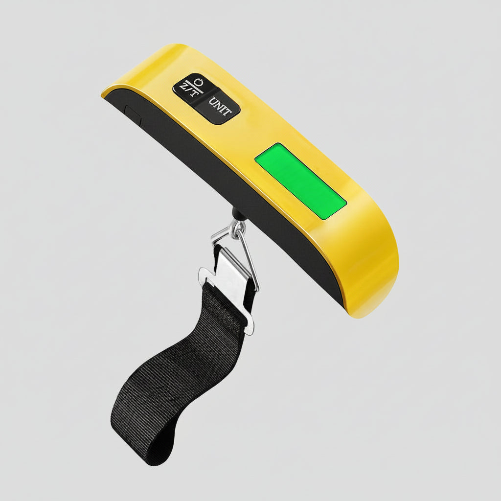 Báscula Digital Equipaje Portátil Pantalla LCD Correa Colgante