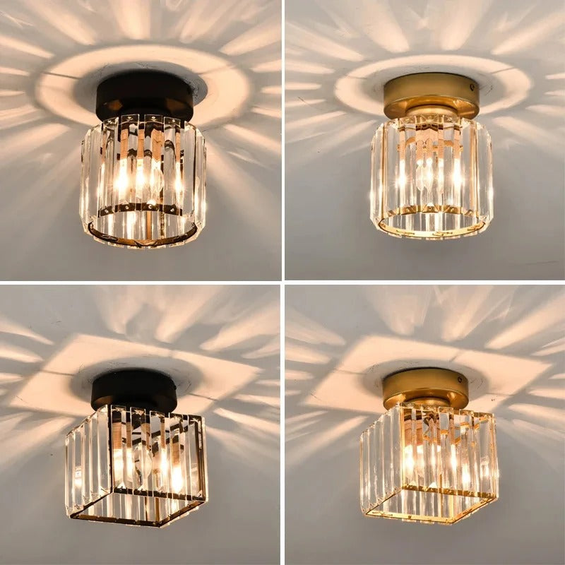 Lámpara de Techo de Cristal | Lámpara Elegante para Pasillos y Corredores