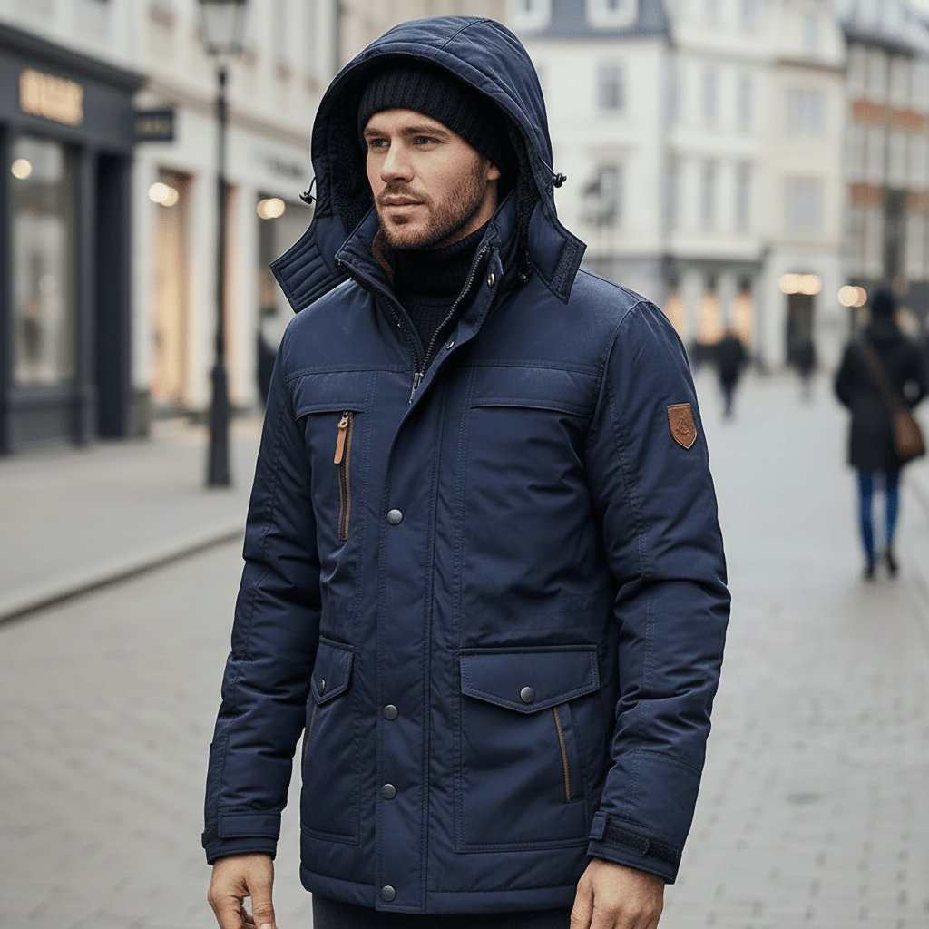 Chaqueta Invierno Hombre Aislante Capucha Outdoor