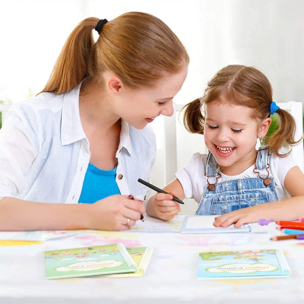 Practice Copybook Alphabet Number Drawing Math Workbook - Image 5