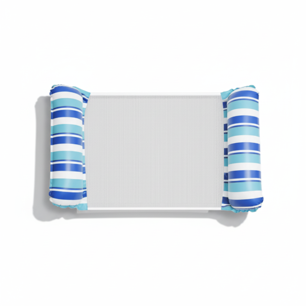 Hamaca inflable para piscina Silla de descanso de malla para relajación en el agua