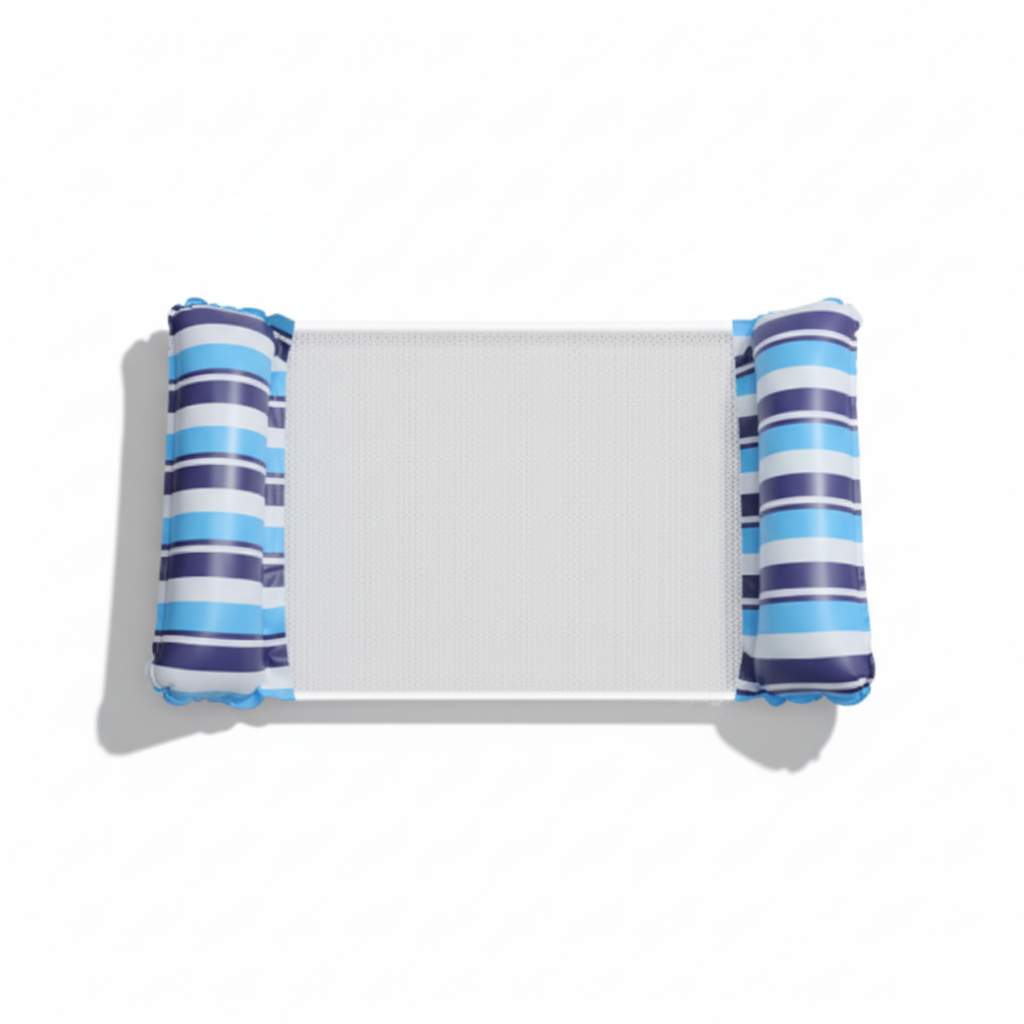 Hamaca inflable para piscina Silla de descanso de malla para relajación en el agua