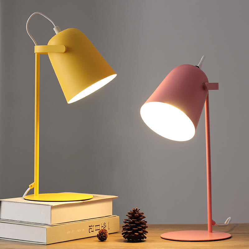 Lampada da scrivania LED in metallo nordico | Luce minimalista per lettura e studio