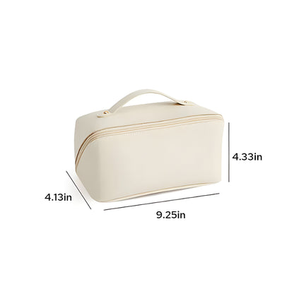 Makeup-pung Rejsearrangør PU Skal Kosmetiktaske Stor Kapacitet