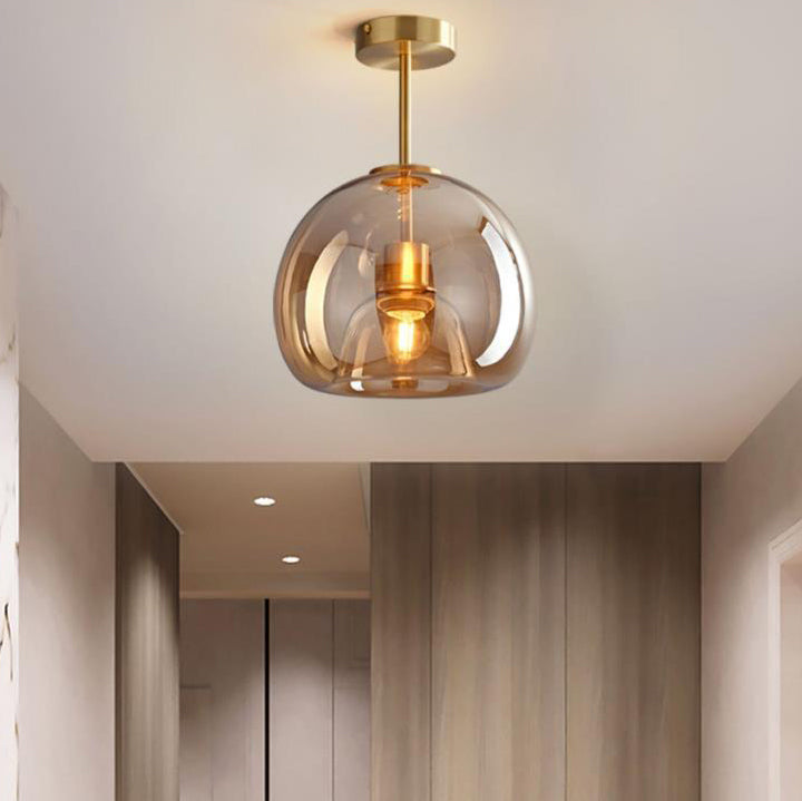 Lampada da soffitto a sfera in vetro nordica | Montaggio semi-incassato