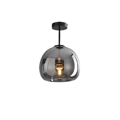 Lampada da soffitto a sfera in vetro nordica | Montaggio semi-incassato
