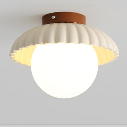 Lampada da soffitto per corridoio in ferro | Plafoniera moderna in vetro e metallo