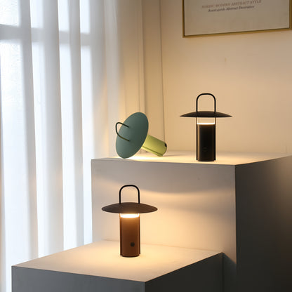 Lampada Touch LED Wireless | Lampada da Tavolo in Metallo Ricaricabile via USB