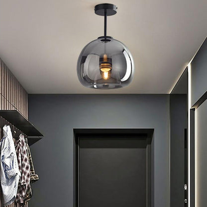 Lampada da soffitto a sfera in vetro nordica | Montaggio semi-incassato