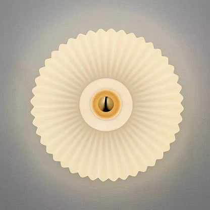 Applique da parete in vetro vintage nordico | Lampada a disco rotondo a strisce