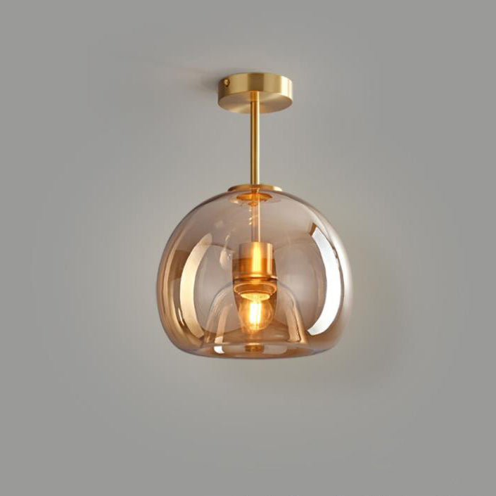 Lampada da soffitto a sfera in vetro nordica | Montaggio semi-incassato