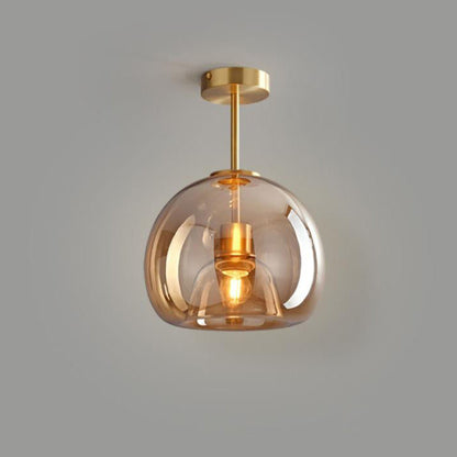Lampada da soffitto a sfera in vetro nordica | Montaggio semi-incassato