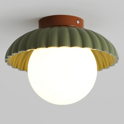 Lampada da soffitto per corridoio in ferro | Plafoniera moderna in vetro e metallo