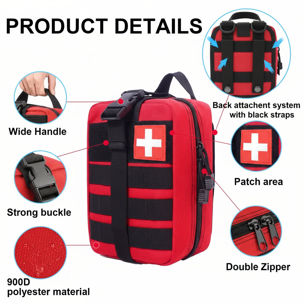 Erste Hilfe Set Survival Notfall Kit Outdoor Portable