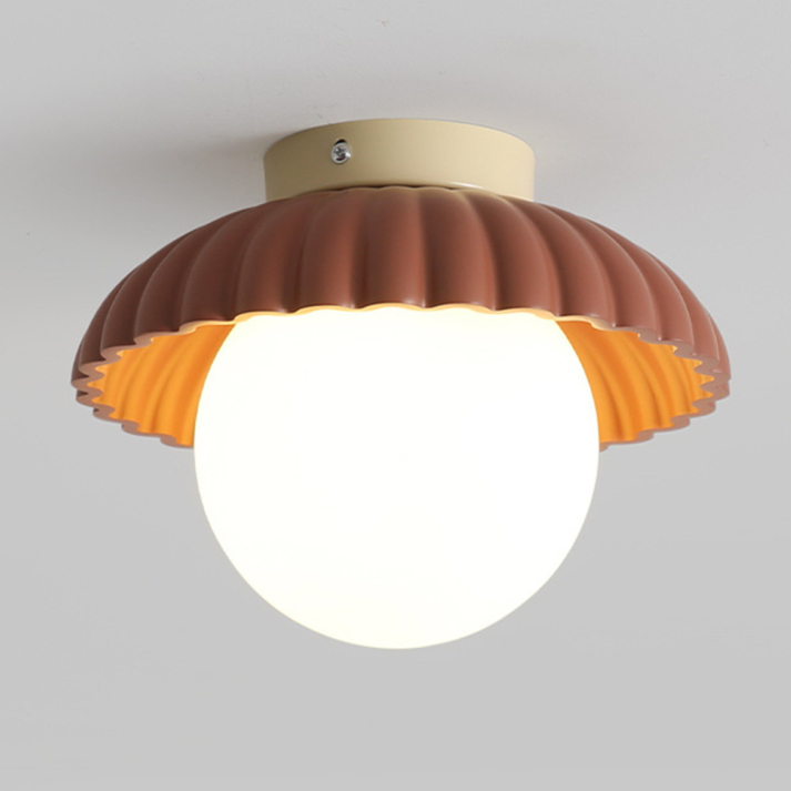 Lampada da soffitto per corridoio in ferro | Plafoniera moderna in vetro e metallo