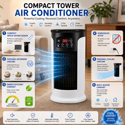 Portable Air Conditioner BTU Air Cooling Fan
