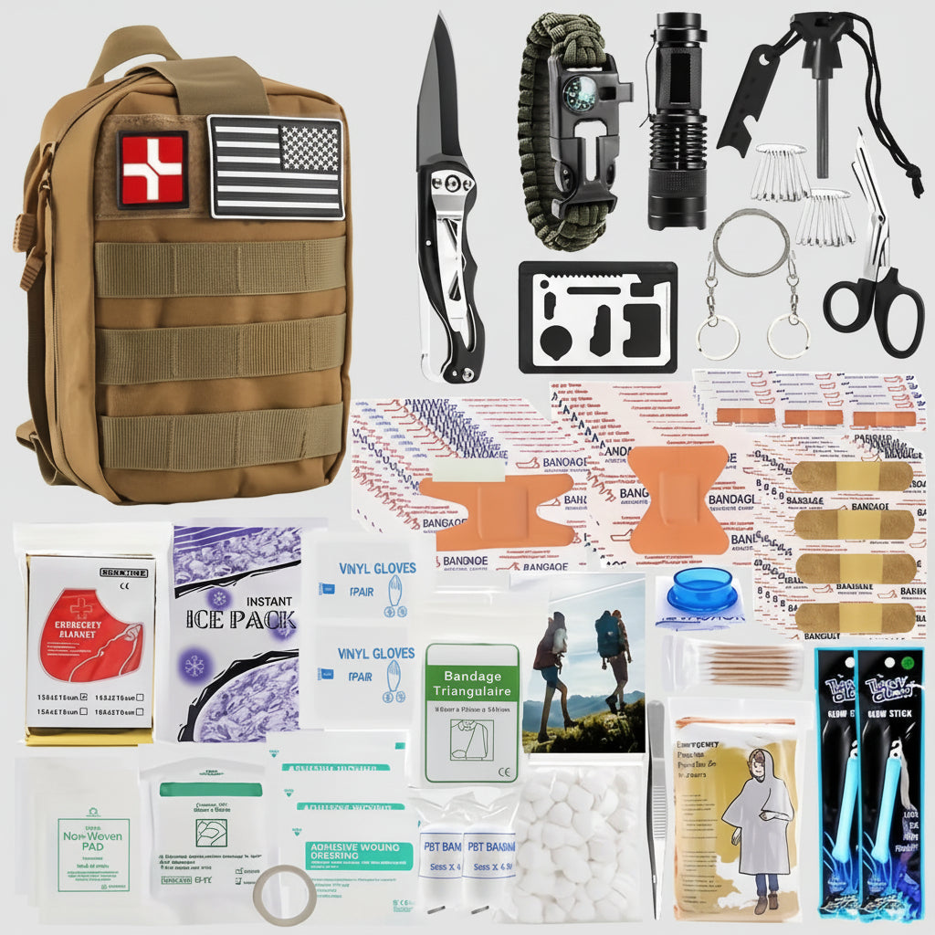 Rucsac Supraviețuire Tactic Outdoor Multi Tool Trusă Prim Ajutor
