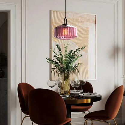 Mireta Glas-Hängeleuchte | Retro-farbendes Glasdesign