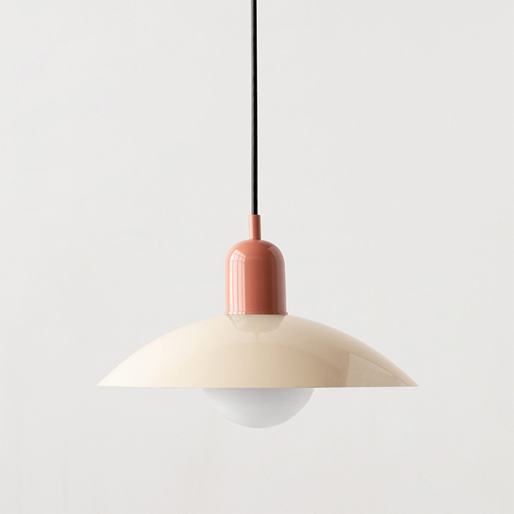 Candeeiro Suspenso Macaron Bauhaus | Lâmpada de Teto Moderna e Colorida