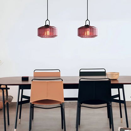 Mireta Glas-Hängeleuchte | Retro-farbendes Glasdesign