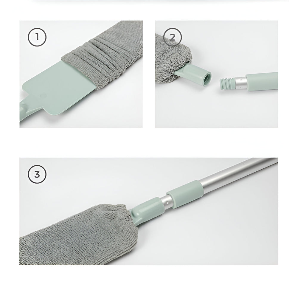 Mopp Einziehbares Fugenreinigungswerkzeug Mikrofaserbürste Flaches Design