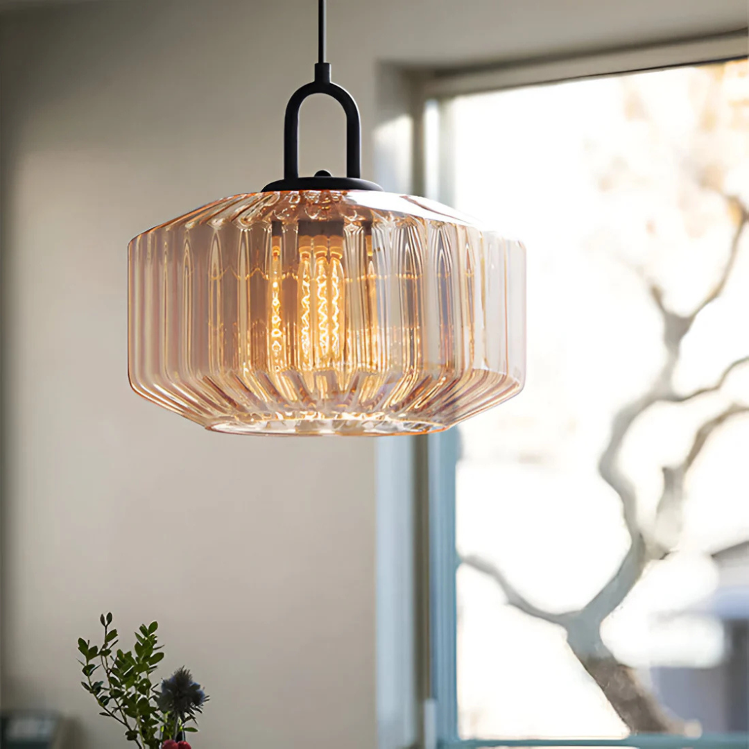 Mireta Glas-Hängeleuchte | Retro-farbendes Glasdesign
