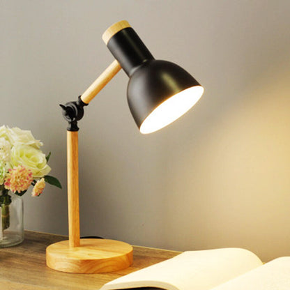 Candeeiro de Secretária LED em Madeira Nórdica | Iluminação Minimalista Escandinava