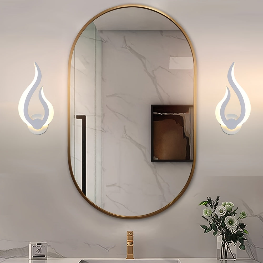 Lámpara de Pared LED Modern Flame | Aplique de 10W Luz Cálida Blanca