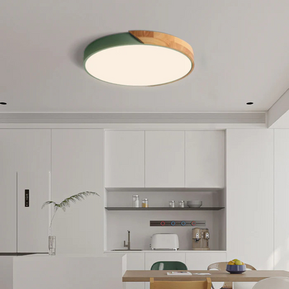 LED-Deckenleuchte | Modernes nordisches Holzdesign