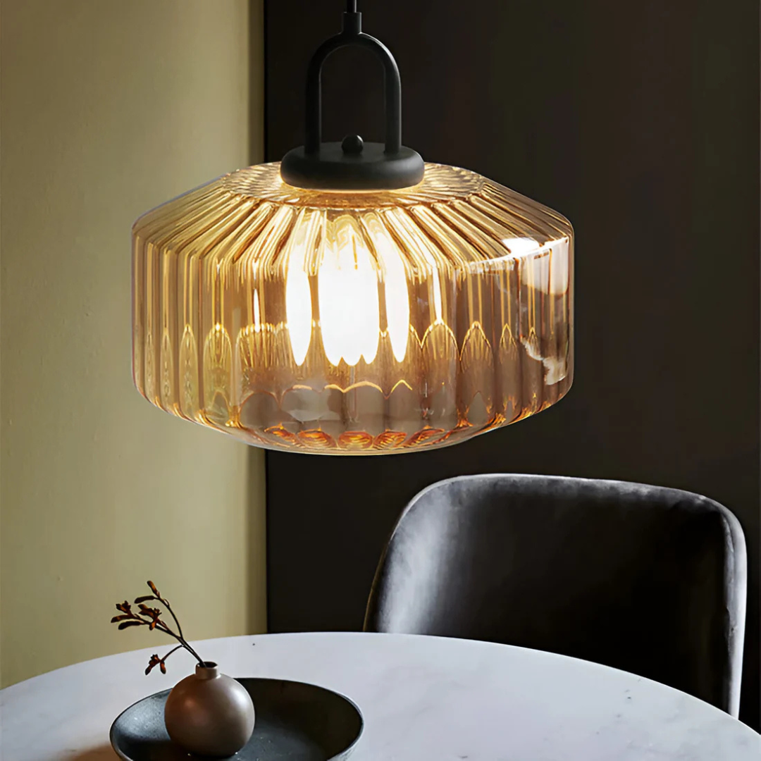 Mireta Glas-Hängeleuchte | Retro-farbendes Glasdesign