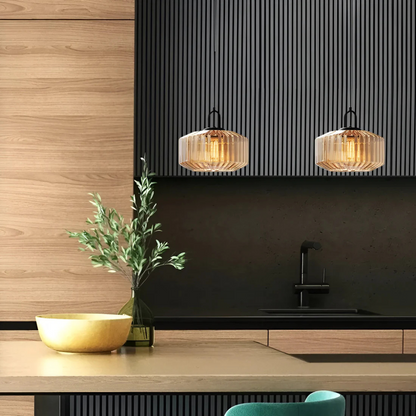 Mireta Glas-Hängeleuchte | Retro-farbendes Glasdesign
