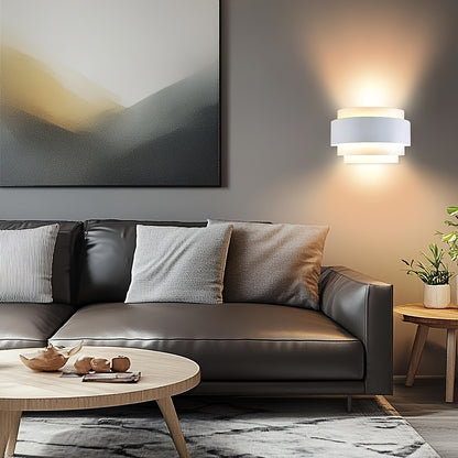 Aplique de Pared Moderno | Lámpara de Pared de Metal con Luz Hacia Arriba y Abajo